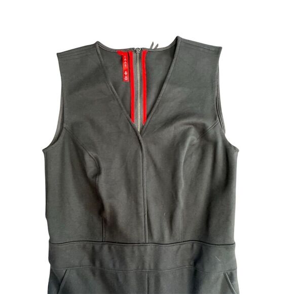 EUC Spanx Women's Sleeveless Black Flare Jumpsuit Size S - Picture 3 of 8